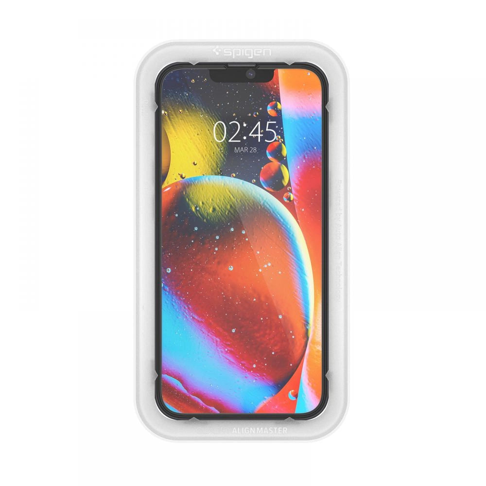 Spigen ALM Glass FC Tempered Glass for iPhone 13 / 13 Pro / 14 - Black 2 pcs._2
