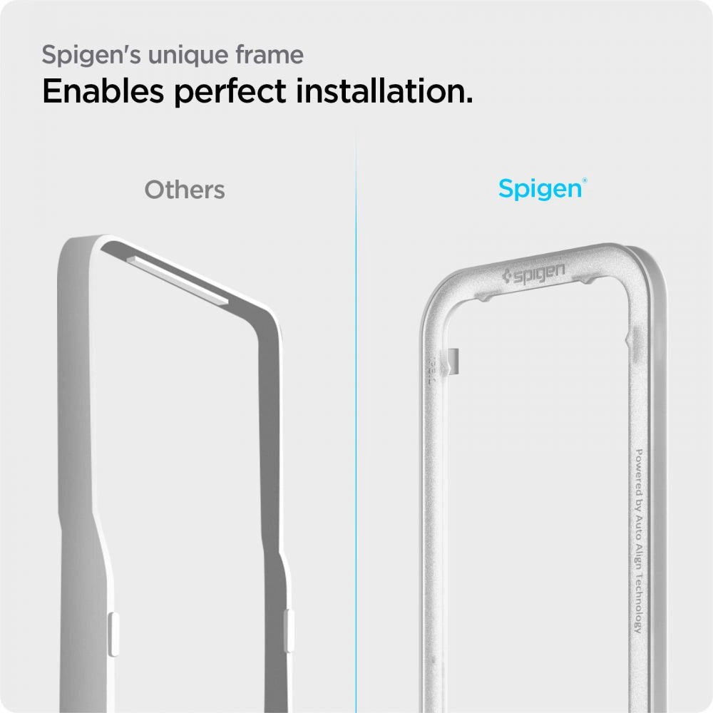 Spigen ALM Glass FC Tempered Glass for iPhone 13 / 13 Pro / 14 - Black 2 pcs._5