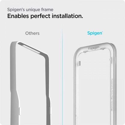 Spigen ALM Glass FC Tempered Glass for iPhone 13 / 13 Pro / 14 - Black 2 pcs._5