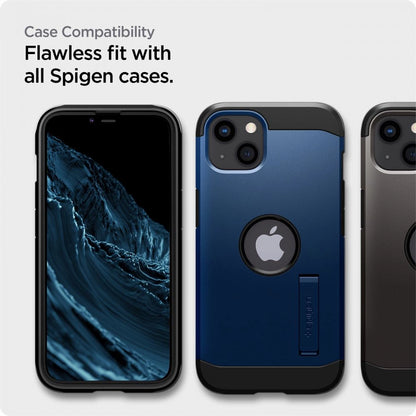 Spigen ALM Glass FC Tempered Glass for iPhone 13 / 13 Pro / 14 - Black 2 pcs._7
