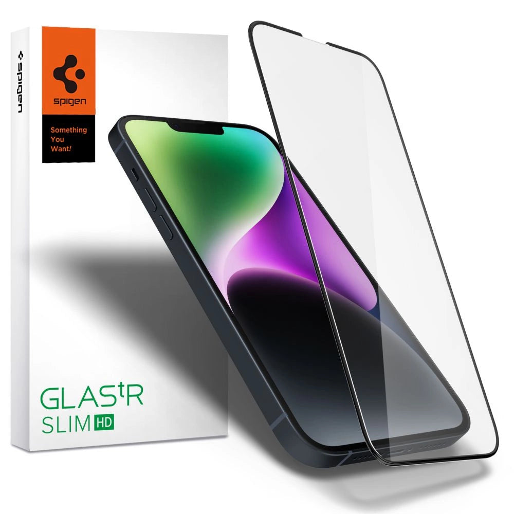 Spigen Glass FC Tempered Glass for iPhone 13 / 13 Pro / 14 - Black_0