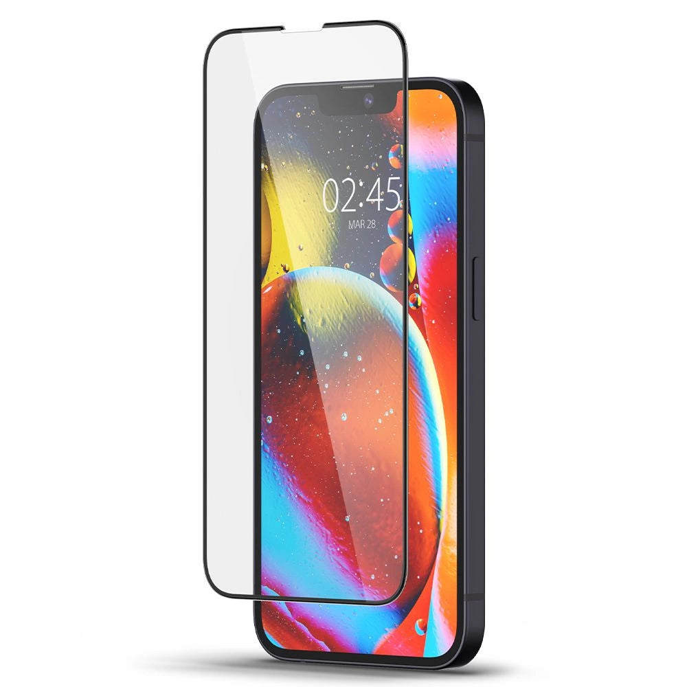 Spigen Glass FC Tempered Glass for iPhone 13 / 13 Pro / 14 - Black_4