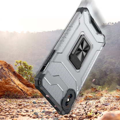 Crystal Ring Case Kickstand Tough Rugged Cover for iPhone XS Max red_1