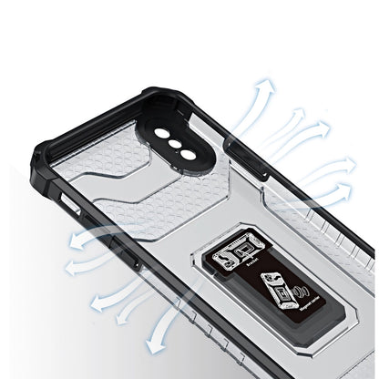 Crystal Ring Case Kickstand Tough Rugged Cover for iPhone XS Max red_3