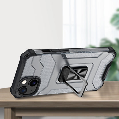 Crystal Ring Case Kickstand Tough Rugged Cover for iPhone 13 mini black_2
