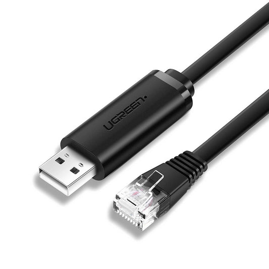 Ugreen console cable USB - Ethernet RJ45 1.5m black (CM204)_0