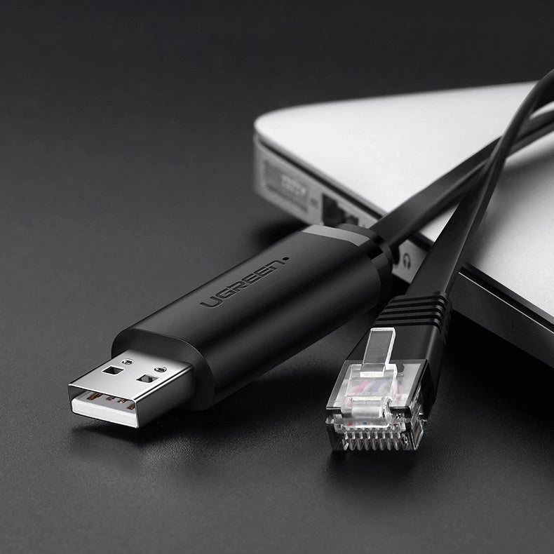 Ugreen console cable USB - Ethernet RJ45 1.5m black (CM204)_1