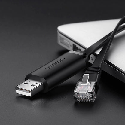Ugreen console cable USB - Ethernet RJ45 1.5m black (CM204)_1