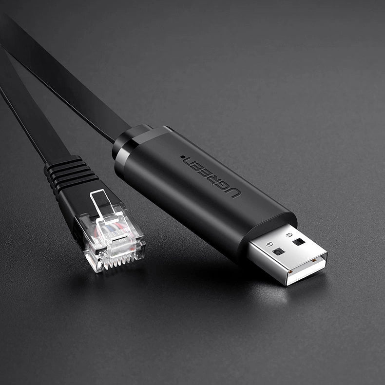 Ugreen console cable USB - Ethernet RJ45 1.5m black (CM204)_8