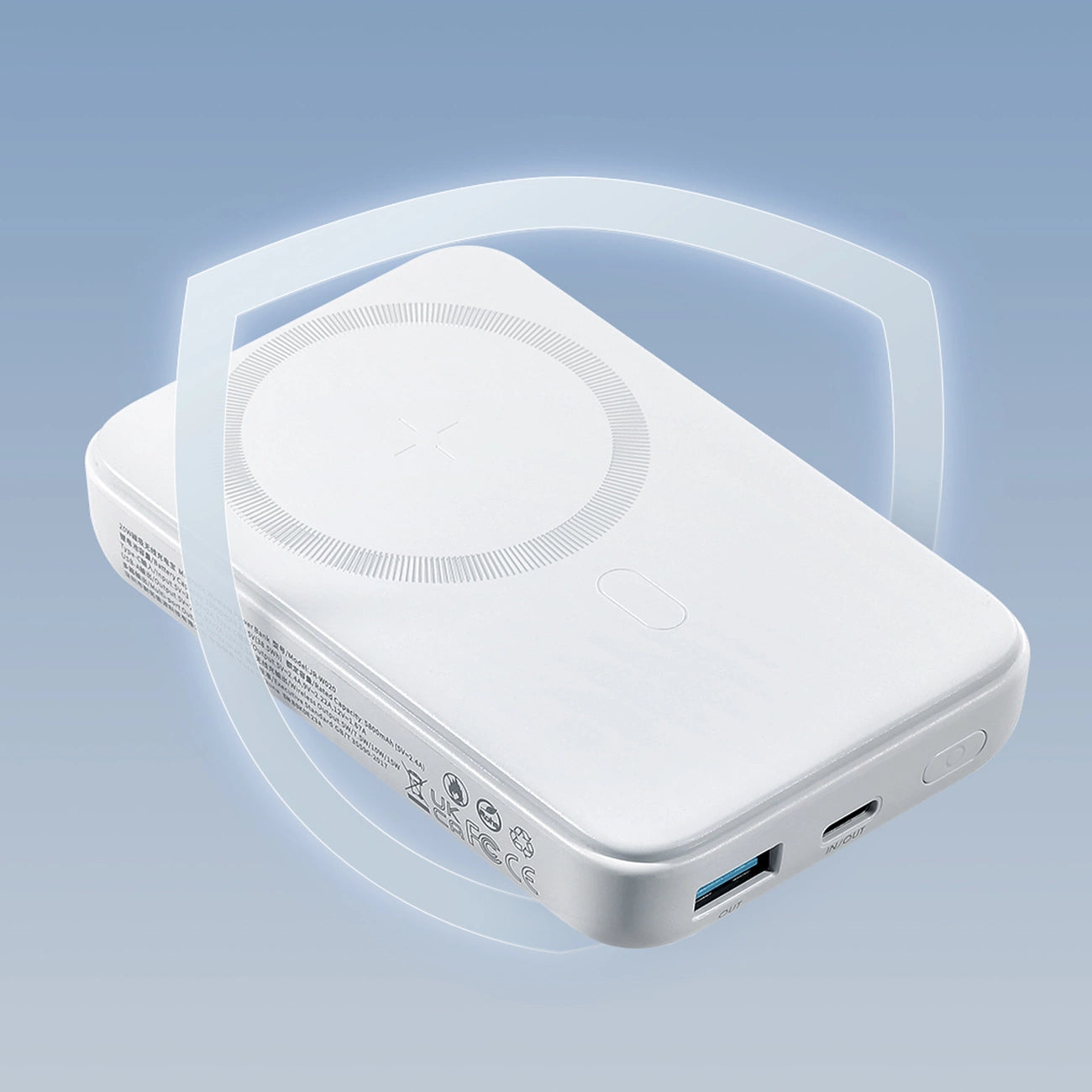 Powerbank Joyroom JR-W020 20W 10000mAh MagSafe + USB-A - USB-C cable 0.25m - white_12