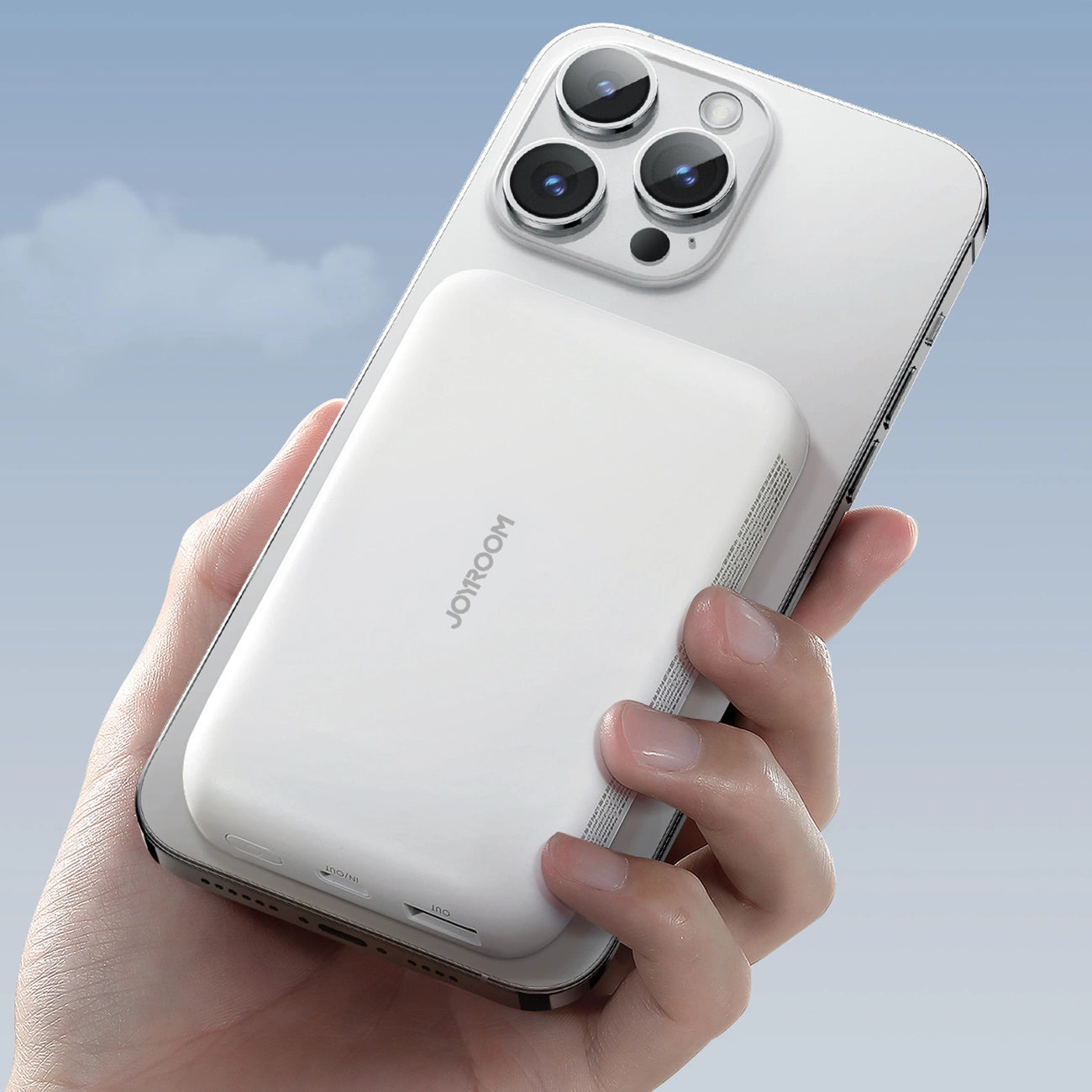 Powerbank Joyroom JR-W020 20W 10000mAh MagSafe + USB-A - USB-C cable 0.25m - white_16