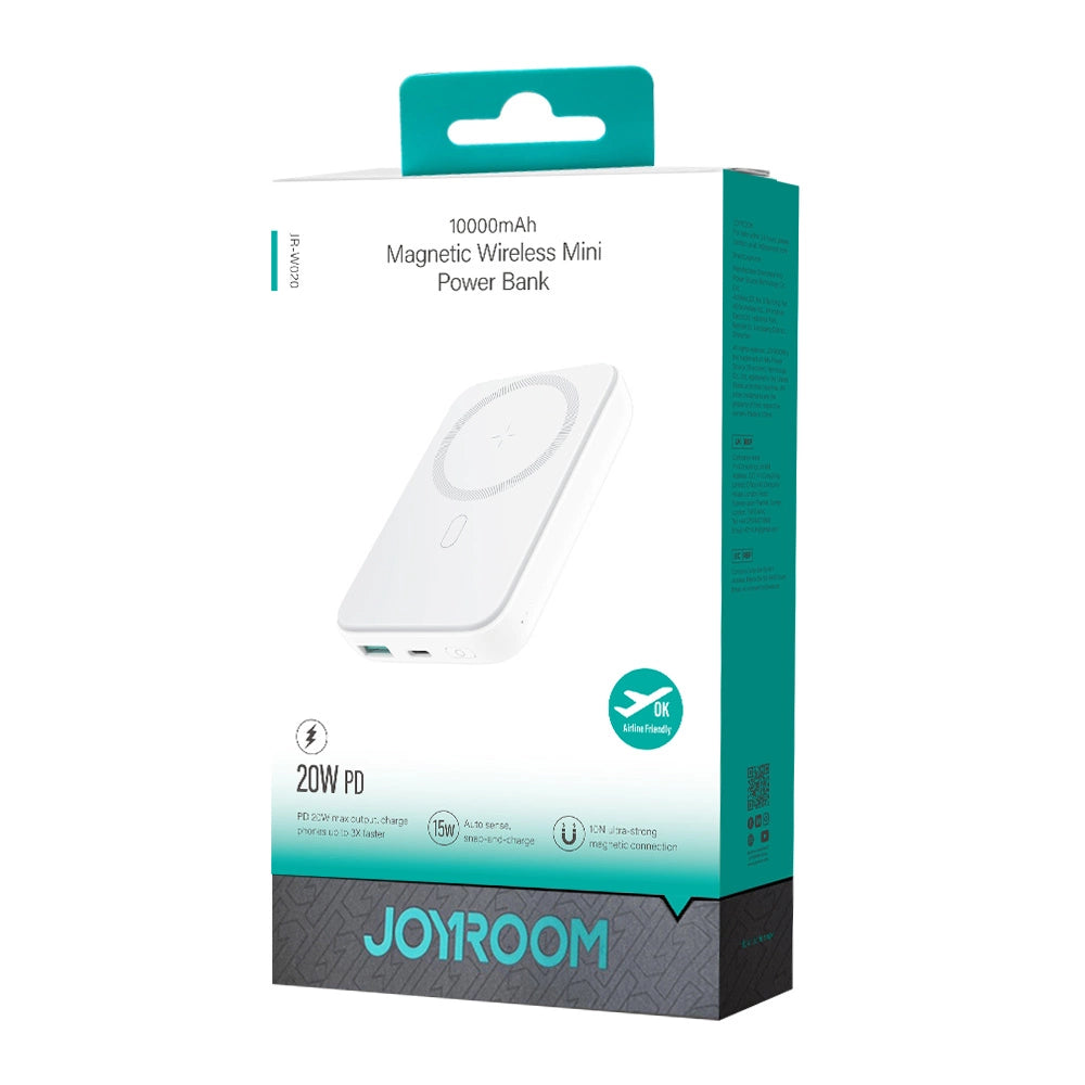 Powerbank Joyroom JR-W020 20W 10000mAh MagSafe + USB-A - USB-C cable 0.25m - white_8