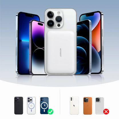 Powerbank Joyroom JR-W020 20W 10000mAh MagSafe + USB-A - USB-C cable 0.25m - white_11