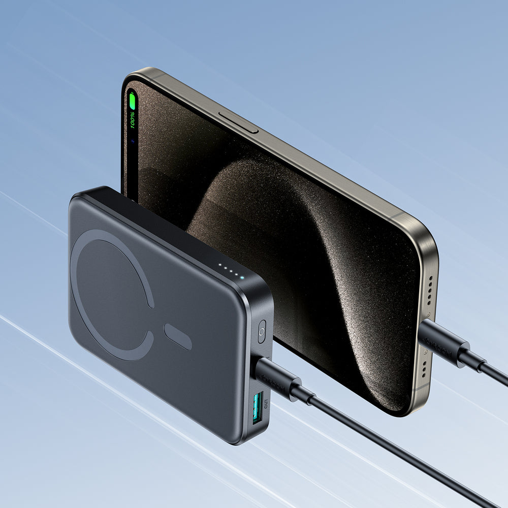 Joyroom JR-W020 20W 10000mAh MagSafe Power Bank + USB-C - USB-C 0.25m Cable - Black_12