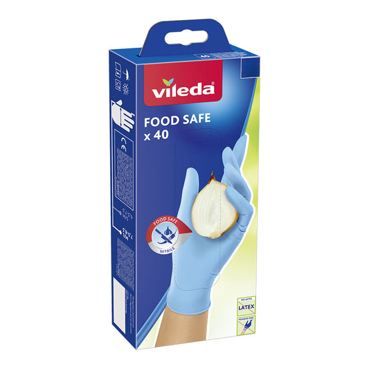 Luvas food safe 40 unid. s/m 171013 vileda_0