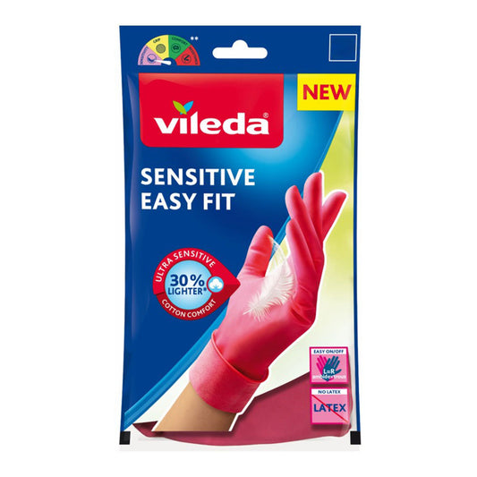 Luvas sensitive easy fit m 168412 vileda_0