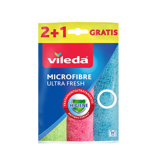 Pano de microfibras ultrafresh 2+1 167602 vileda_0