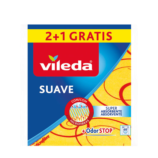 Pano amarelo suave 2+1 30% microfibra 170812 vileda_0