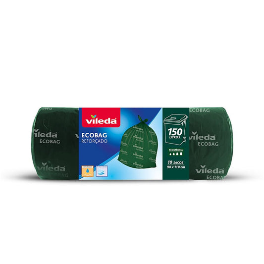 Saco para lixo ecobag 150l reforÃ§ado 10 sacos 172825 vileda_0
