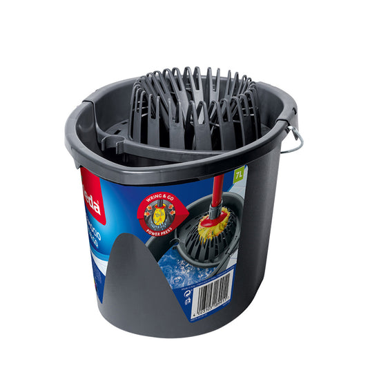 Balde cinzento wring and go 161030 vileda_0