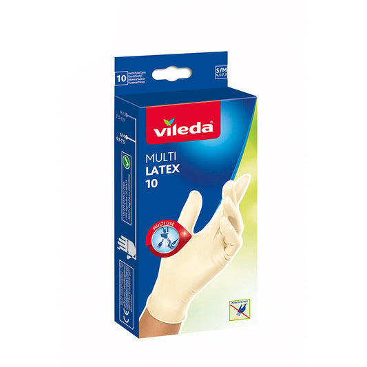 Luvas multi latex 10 unid. tamanho s/m 145941 vileda_0