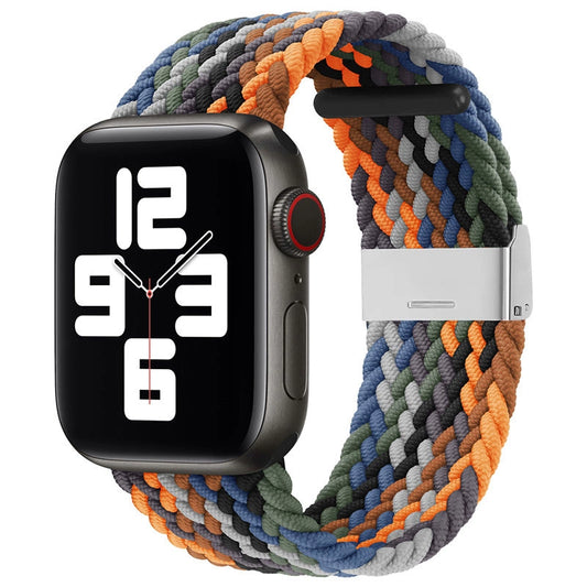 Braided Fabric Strap Bracelet Strap Fabric Band for Apple Watch 38 / 40 / 41 mm - Multicolor_0