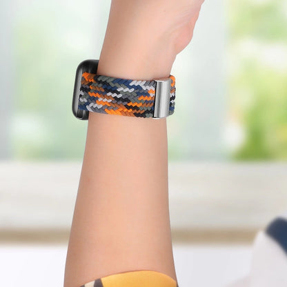 Braided Fabric Strap Bracelet Strap Fabric Band for Apple Watch 42 / 44 / 45 / 49 mm - Multicolor_1