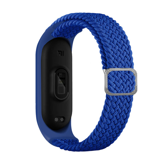 Strap Fabric replacement band strap for Xiaomi Mi Band 6 / 5 / 4 / 3 braided cloth bracelet blue_0