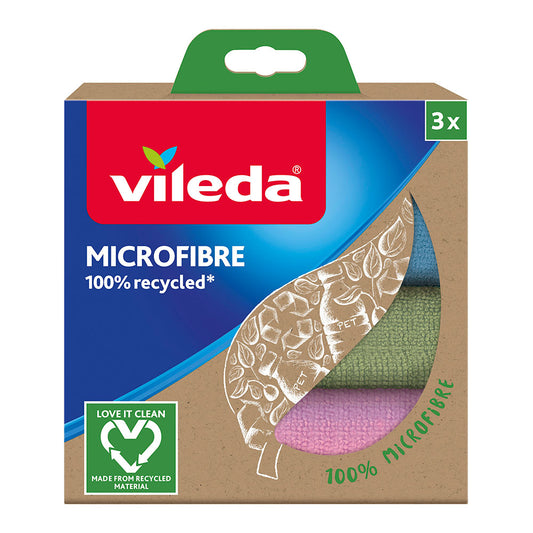 Pano de microfibra 100% reciclada 3 unid. 168310 vileda_0