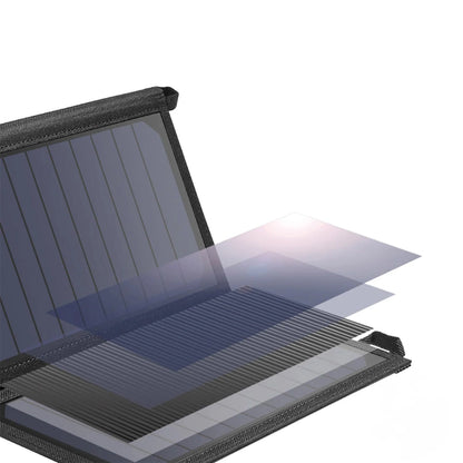 Choetech SC001 solar foldable charger 19W 2x USB-A - black_2