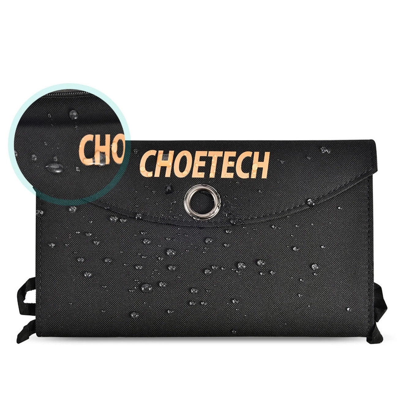 Choetech SC001 solar foldable charger 19W 2x USB-A - black_5