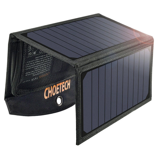 Choetech SC001 solar foldable charger 19W 2x USB-A - black_0