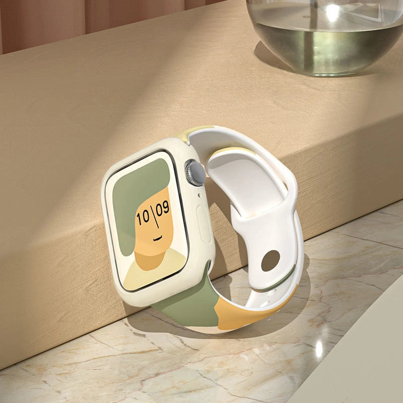 Strap Moro Band for Apple Watch Ultra / 9 / 8 / 7 / 6 / SE / 5 / 4 / 3 / 2 (49mm / 45mm / 44mm / 42mm) Silicone Strap Watch Bracelet Pattern 1_5