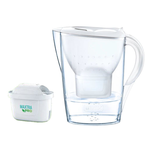Jarro para filtrar marella branco 2 filtros maxtra pro 2,4l 1051130 brita_0