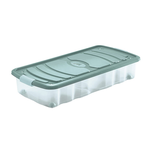 Caixa de armazenamento sob cama com tampa 31l_0