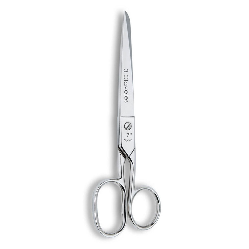Tesoura de modista 7" b 3 claveles_0
