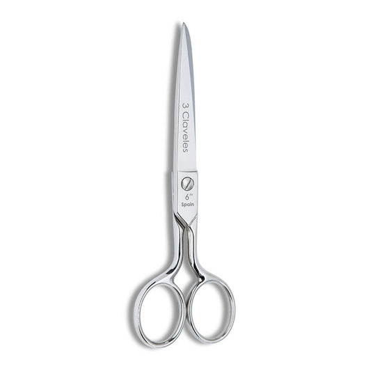 Tesoura de modista castelhana 6" b 3 claveles_0