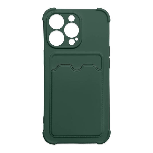Card Armor Case Pouch Cover for Xiaomi Redmi 10X 4G / Xiaomi Redmi Note 9 Card Wallet Silicone Armor Cover Air Bag Green_0