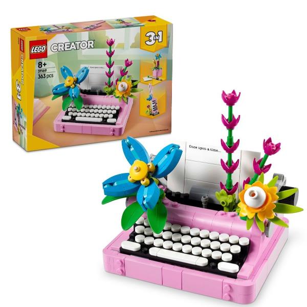Máquina de Escrever LEGO / 31169 / 3-em-1 com Flores_0