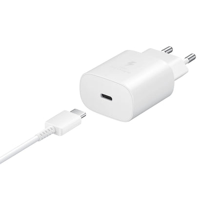 SAMSUNG PD 25W USB C TO USB C WALL CHARGER EP-TA800XW WHITE_0
