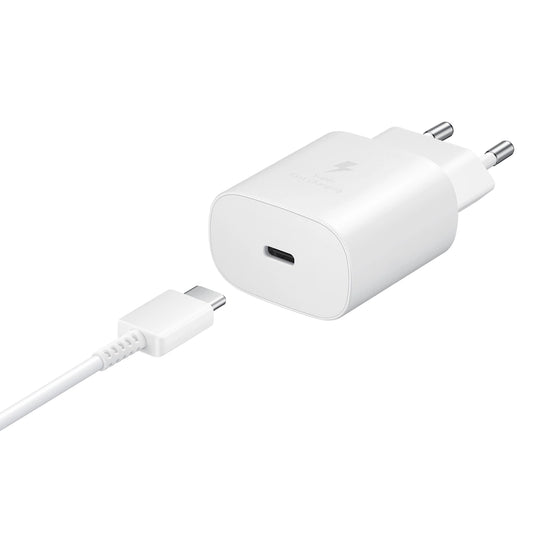 SAMSUNG PD 25W USB C TO USB C WALL CHARGER EP-TA800XW WHITE_0