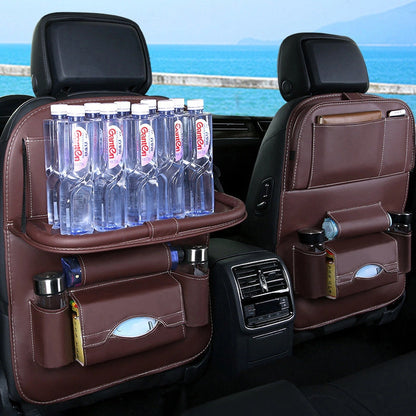 Car seat organizer seat protector seat cover shelf mini car coffee table_3
