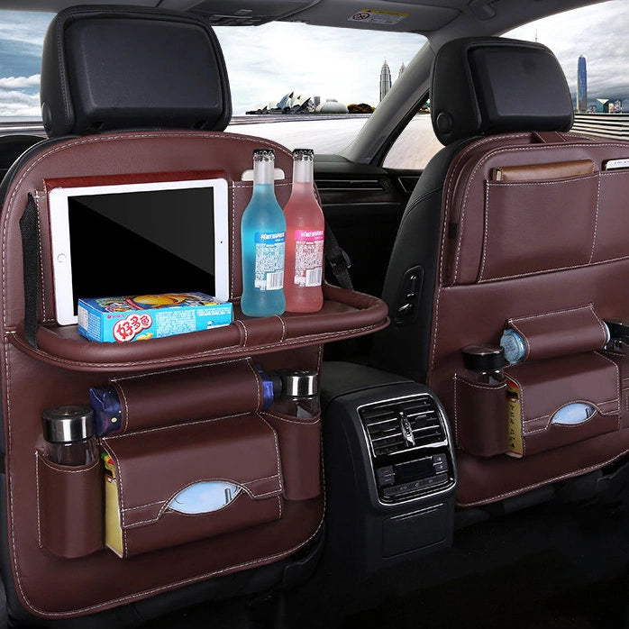 Car seat organizer seat protector seat cover shelf mini car coffee table_6