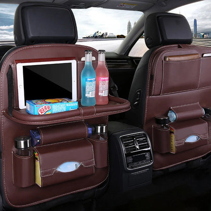 Car seat organizer seat protector seat cover shelf mini car coffee table_6