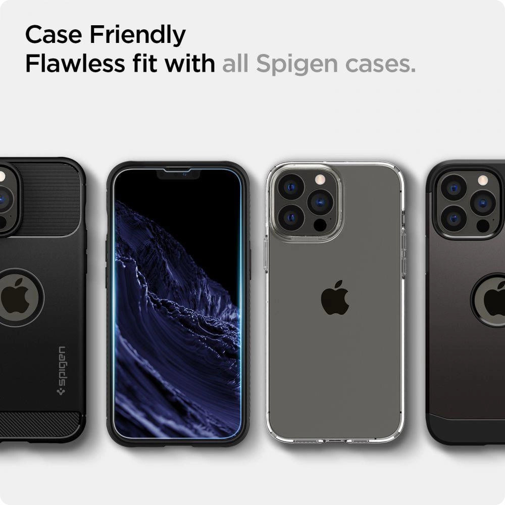 Spigen Glas.tR EZ Fit Tempered Glass for iPhone 13 / 13 Pro / 14 - 2 pcs._4