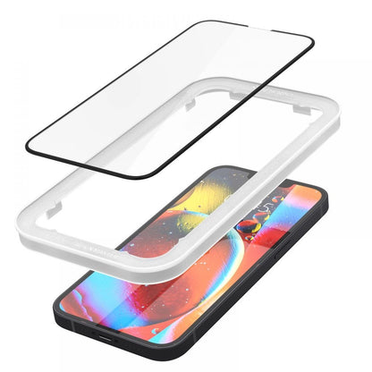 Spigen ALM Glass FC Tempered Glass for iPhone 13 / 13 Pro / 14 - Black_1