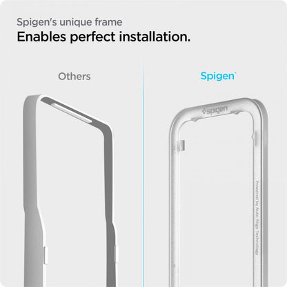 Spigen ALM Glass FC Tempered Glass for iPhone 13 / 13 Pro / 14 - Black_5