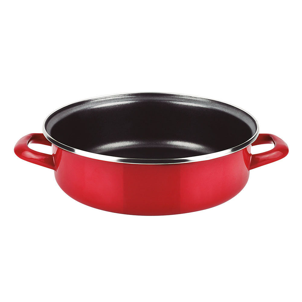 Panela para assar bolos optimax Ã¸24cm vermelha aÃ§o esmaltado aisi 430 fagor_0