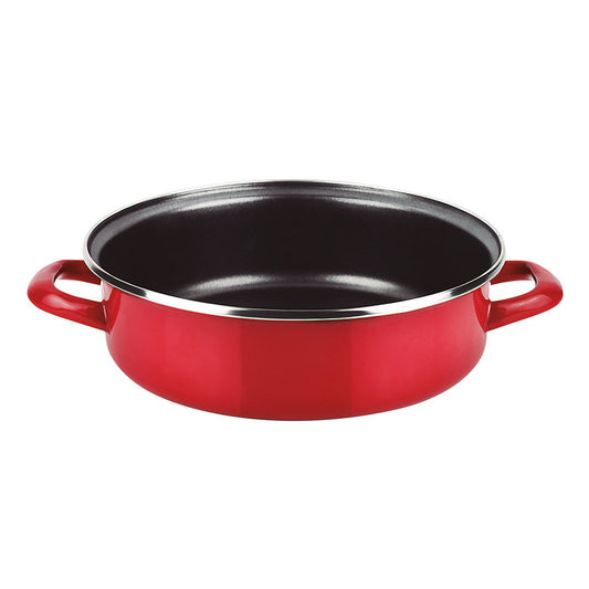Panela para assar bolos optimax Ã¸24cm vermelha aÃ§o esmaltado aisi 430 fagor_0