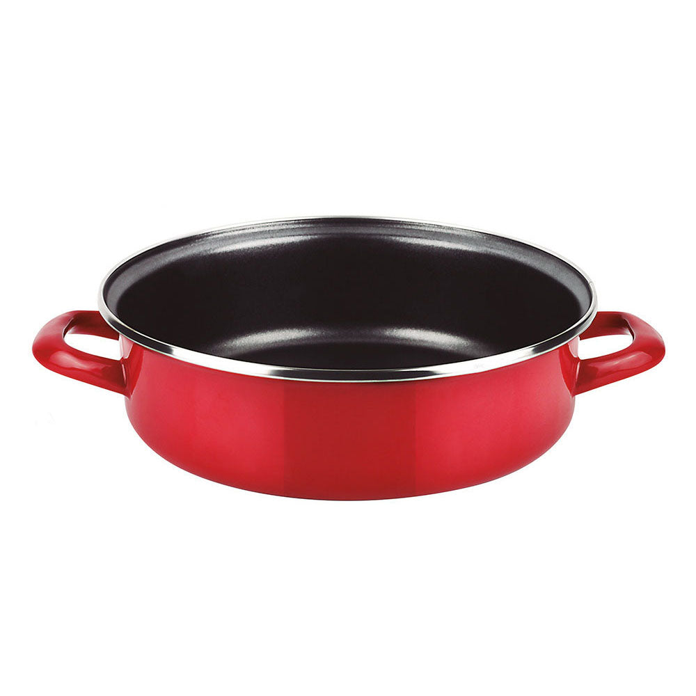 Panela para assar bolos optimax Ã¸26cm vermelha aÃ§o esmaltado aisi 430 fagor_0